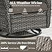 Artfurniz Outdoor Swivel Rocker Patio Chairs Set of 4 with Sofa - 5