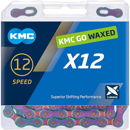 KMC Pre-Waxed 12-Speed X12 High-Performance Bicycle Chain, Aurora by KMC - Used condition - US$55.76