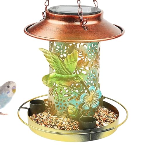 Mangeoire oiseaux solaire pour animer votre terrasse et illuminer vos soirées d'été