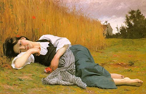 Poster sur toile Big Sis par William Adolphe Bouguereau SERENDIPITP sans cadre de dimensions 50x70 cm