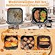 2 Stück Airfryer Silikonform Heißluftfritteuse Zubehör für Cosori TurboBlaze 5.5L/6.0L/6.2L, Air Fryer Silikon Einsatz für Philips 2000 6.2L NA230, Russel Hobbs, Wiederverwendbare Airfryer Zubehör