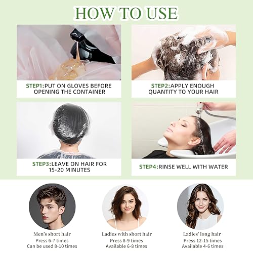 hair dye shampoo 3 in 1 for gray hair coverage herbal ingredients natural shampoo hair dye for women amp menammonia-free 520mllinen