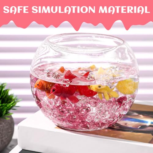 VEOIRXU 500 Stück Klare Eeiswürfel, Acrylique Eiswürfel, Deko Diamanten, Klare Edelsteine, Wiederverwendbar Deko Steine Kristall zur Dekoration, Zubehör, Hochzeit, Party, Aquarien, Vasen (5x7mm, Rosa)