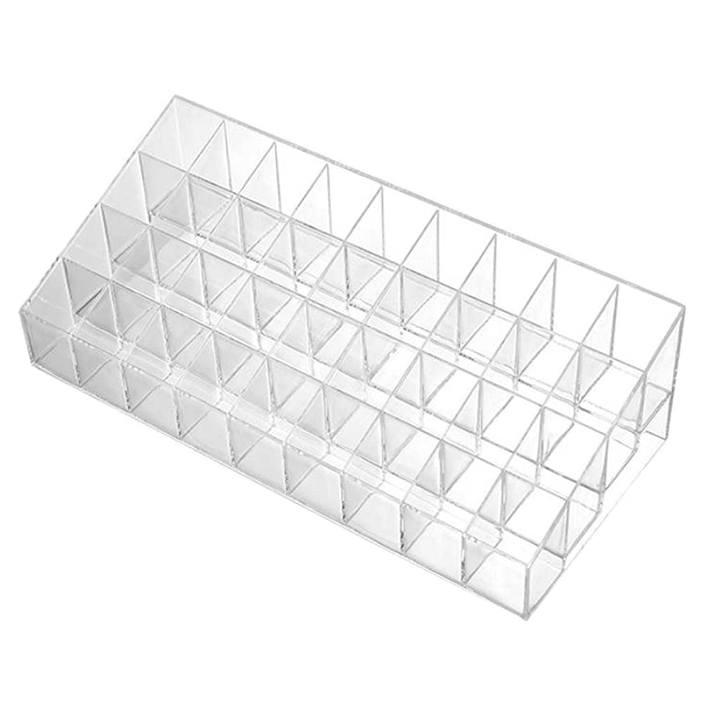 CTRLZS 36 Grid Transparent Acrylic Lipstick Storage Rack Cosmetic Display Rack