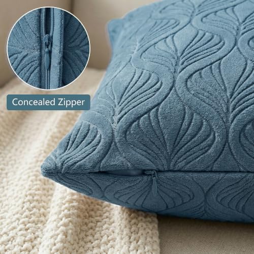 Image of Yellow Weaves Jacquard Cushion Covers | Sofa Cushion Covers | Throw Pillow Cover for Sofa, Couch, Living Room| Removable & Washable | 16x16 Inches, 1 Piece (Teal Blue)