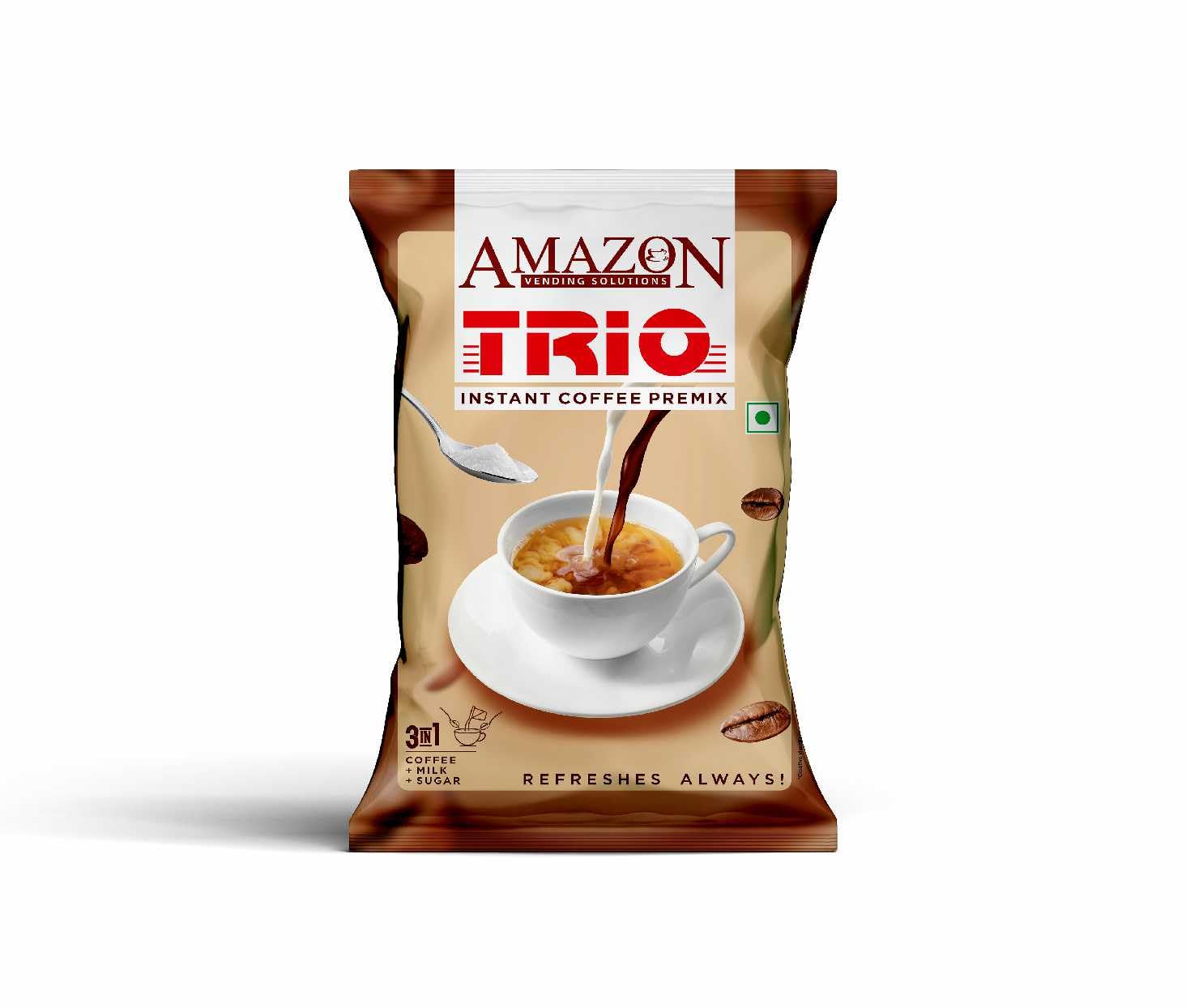 AMAZON Trio 3 In 1 Instant Coffee Premix Powder Suitable For Vending