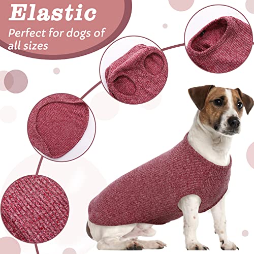 Hundeshirt für Mittelgroße Hunde | Sommer Hund T-Shirt Atmungsaktiv & Leicht | Weich & Bequem, Rundhals Design | Hunde Bekleidung | Schlank Französische Bulldogge, Beagle (Rot L)