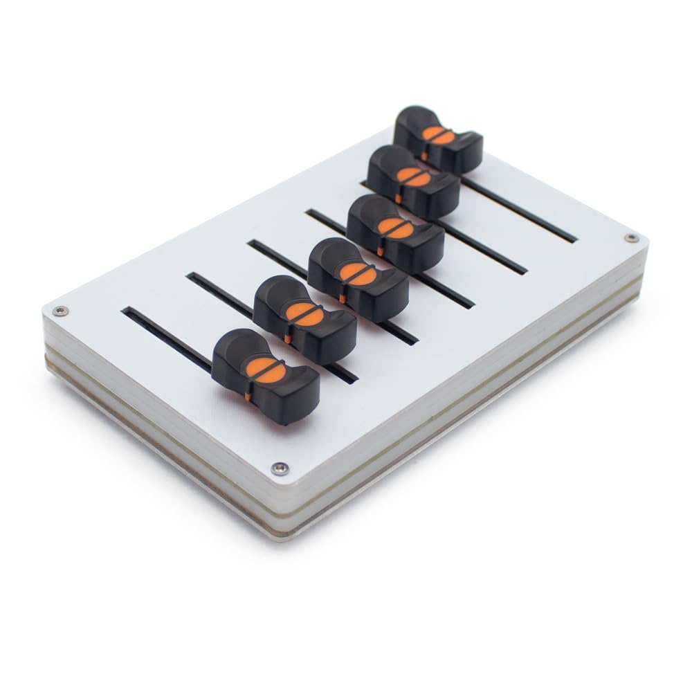 MIDI→USB接続 コントローラー・フェーダー 16チャンネル Amazon | Jieoto 6チャンネル 45mm MIDIフェーダーコントローラー