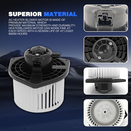 Image of HVAC Heater Blower Motor with Fan Replacement for Mitsubishi Lancer Outlander 2008 2009 2010 2011 2012 2013 2014 2015 2016 2017 AC Blower Motor Replaces# 700239