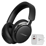 (2nd Gen QuietComfort Ultra Bluetooth Headphones, Wireless Headphones with Spatial Audio, Over Ear Noise Cancelling with Mic, Up to 30 Hours of Play time + 20W Wall Charger (Black)