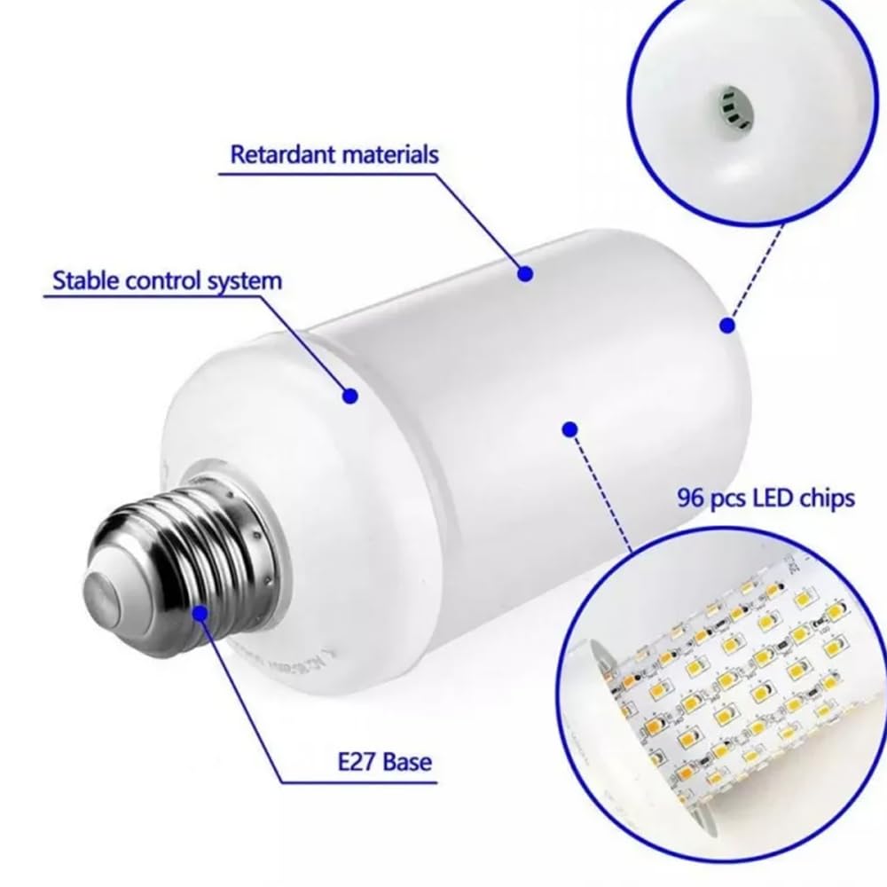 3Pz E27 110V 220V LED Dinamica Fiamma Effetto Fuoco Lampadina Mais Creativa Tremolante Emulazione Luce Festa Lampada
