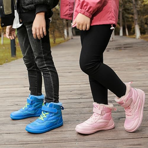 Du𝐜k Boots for Boys Girls Waterproof Barefoot F𝐮r Lined Boot Non-slip Outdoor Ankle Wide Toe Box Slip Drop Boots4