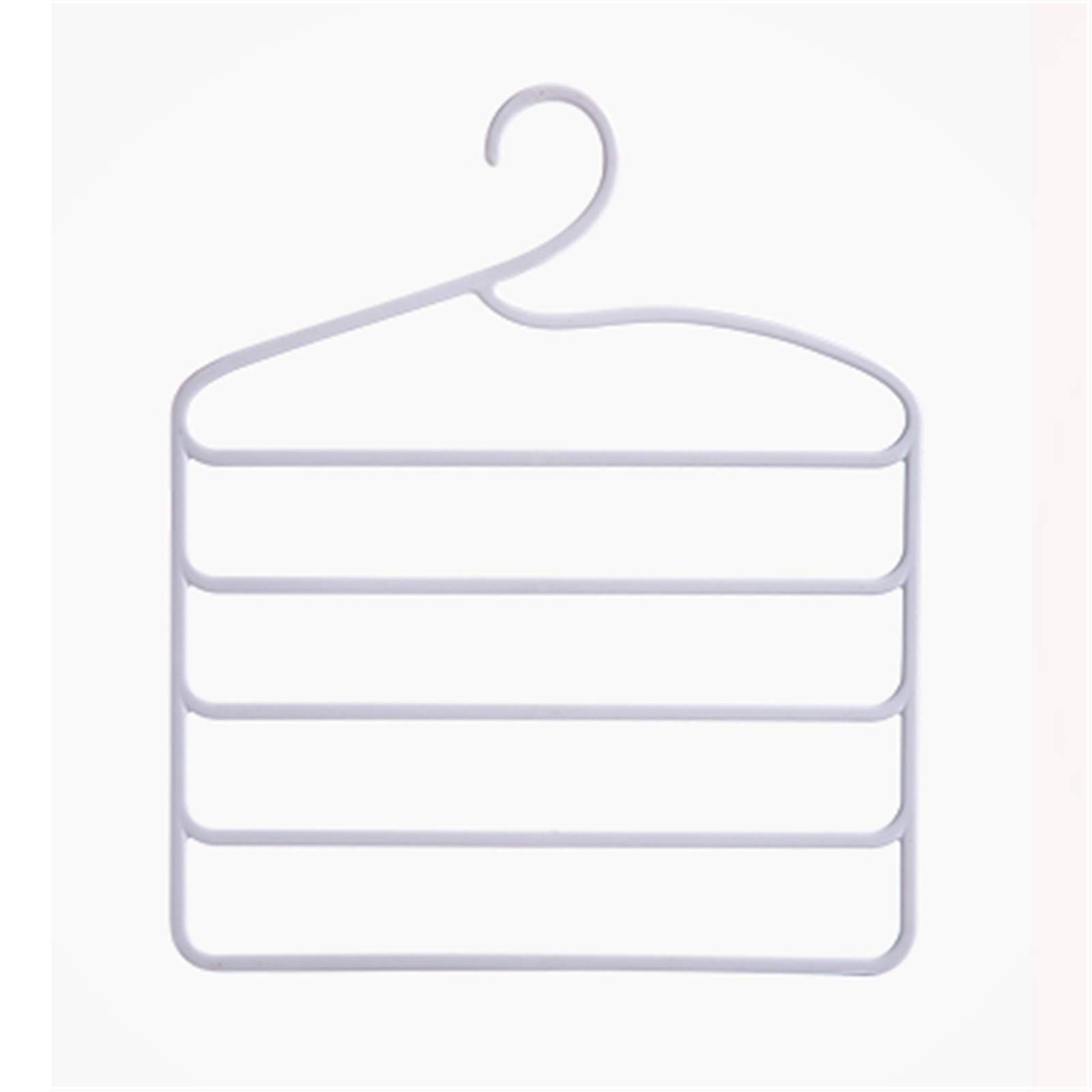 Trousers Hangers Home-house Trouser Rack Dormitory Storage Artifact Household Pants Space Saving(White)