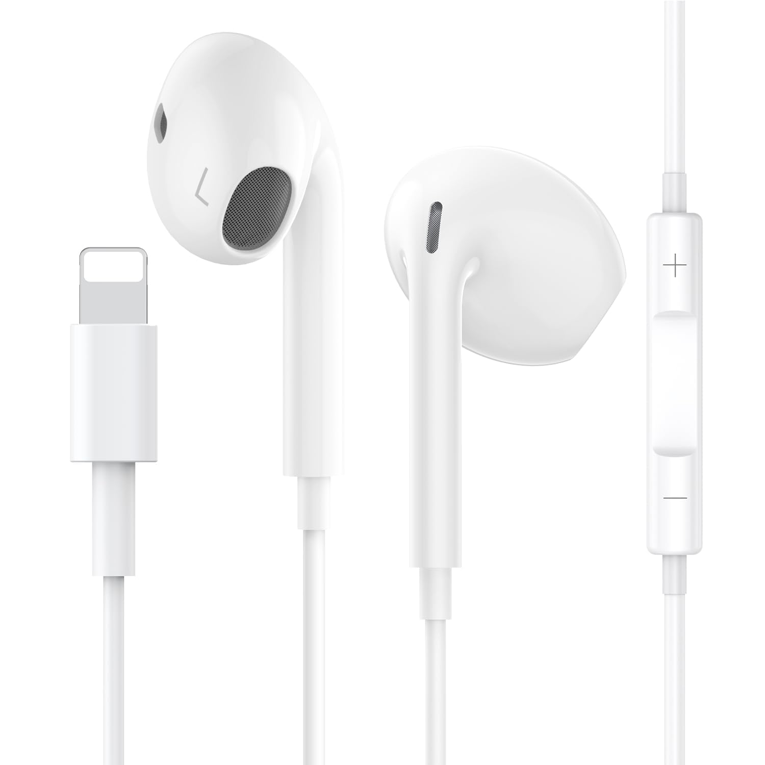 Wired iPhone Headphones, [MFi Certified] iphone Earbuds Noise Isolation In-Ear Earphones Bulit in Mic and Volume Control HiFi Stereo Earbuds Compatible with iPhone 14/13/12/SE/11/X/8 Support All iOS