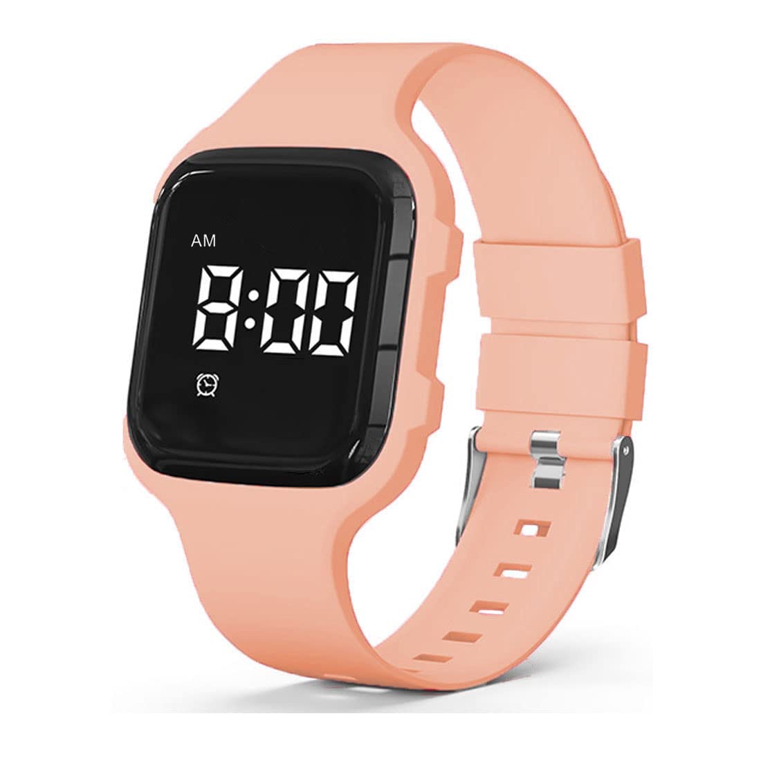 e-vibra Vibrating Alarm Watch, Potty Training Watch Waterproof Medical Reminder Watch with Timer (Light Orange)