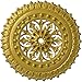 Ekena Millwork CM18SKRGS Sellek Ceiling Medallion, 18 1/2"OD x 7/8"ID x 1 1/2"P, Hand-Painted Rich Gold
