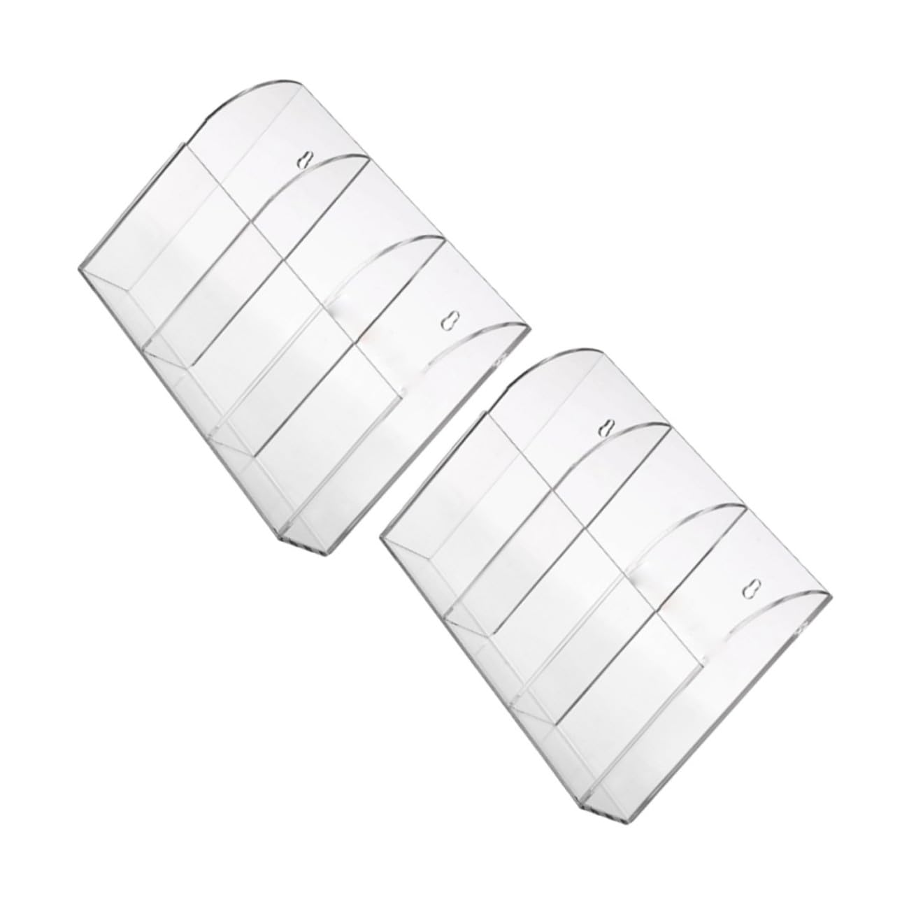 STOBAZA 2juegos Soporte De Pared Para Mandos Distancia De Acrílico Transparente Organizador De Almacenamiento Para Oficina y Hogar Para Teledirigidos Llaves y Tarjetas