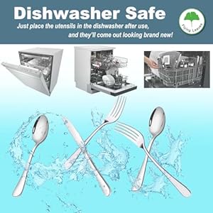 FlyingLeaves Premium 20 Piece 18/10 Stainless Steel Silverware Set for 4, Elegant Cutlery Set with Forks, Knives, Spoons – Dishwasher Safe Kitchen Utensils for Home, Restaurant, and Events FlyingLeaves Premium 20 Piece 1810 Stainless Steel Silverware Set for 4 Elegant Cutlery Set with Forks Knives Spoons–Dishwasher Safe Kitchen Utensils for Home Restaurant and Events