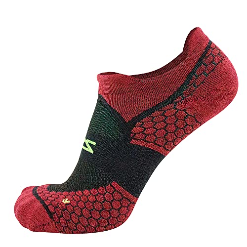 Zensah Merino Wool Running No-Show Socks- Hiking, Walking, Athletic Cushion Sock2