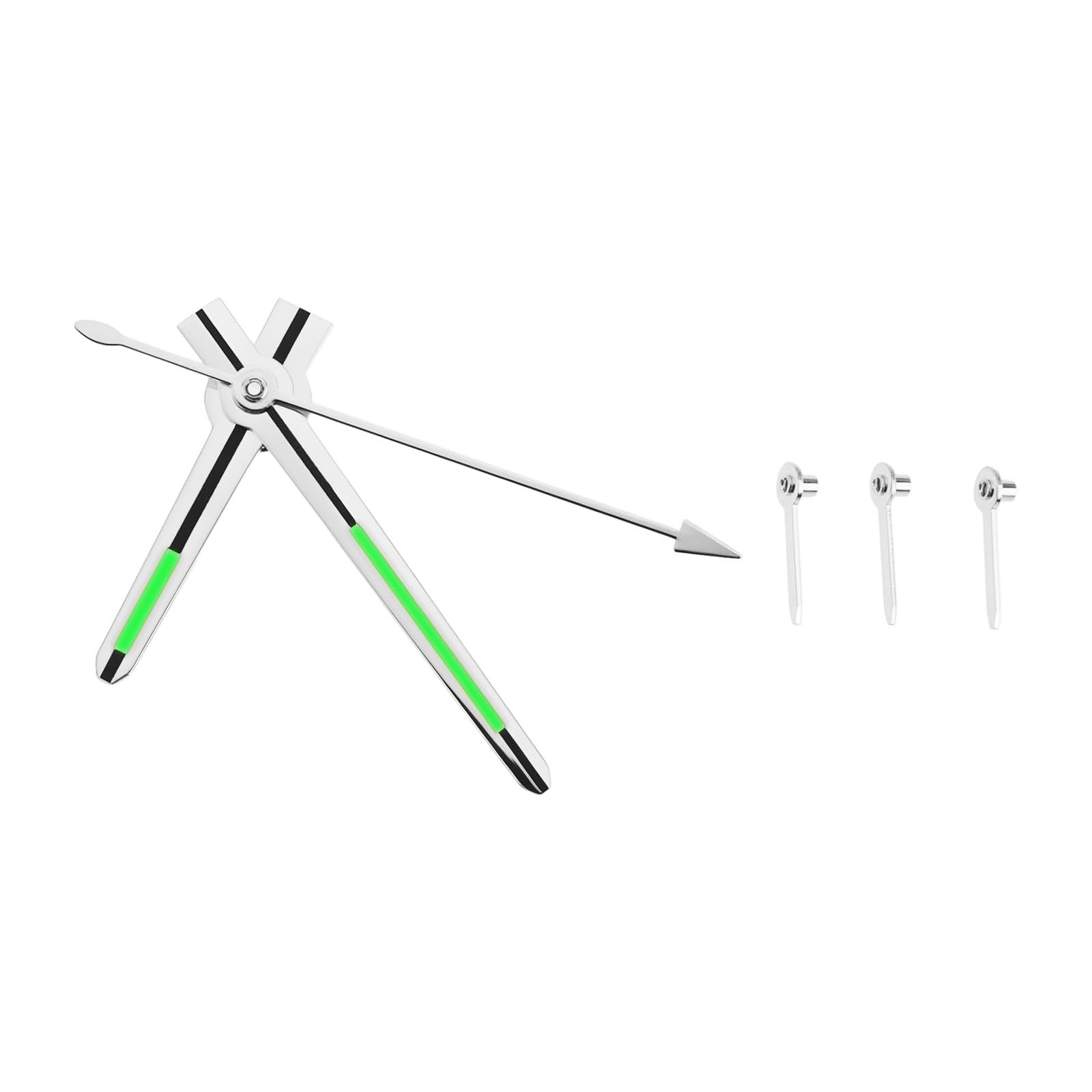 SG Store 1 Set of Luminous Clock Hands Replacement Compatible with VK63 Silver