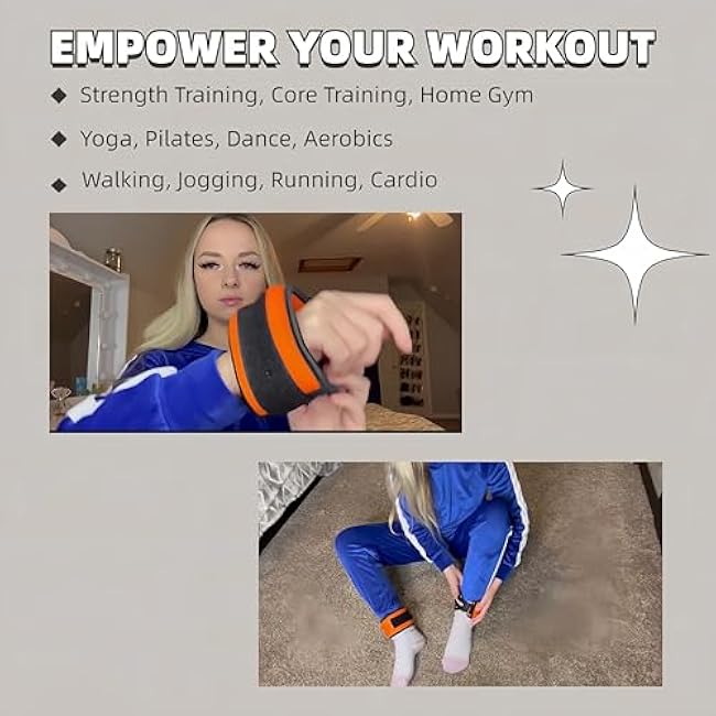 Ankle Weights for Women Men Kids a Pair Available in 0.65Lb 1.0Lb 2.0Lbs Each, Double Wings Wrist Weights with Adjustable Strap for Running Jogging Gym Dance Cardio Fitness