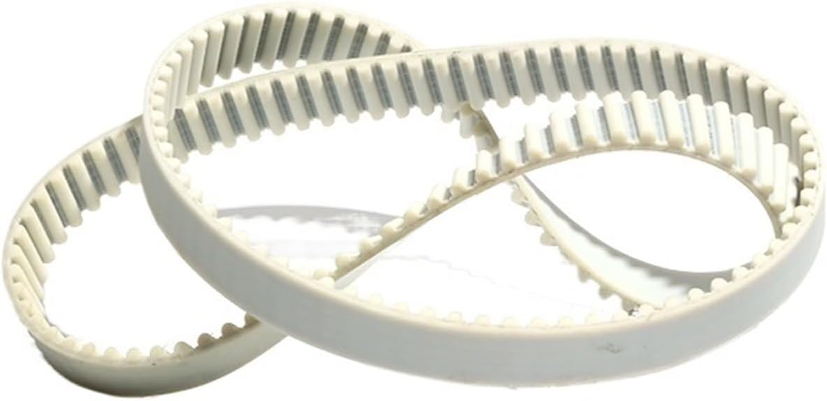 HTD5M White PU Pulley Belt 15/20/25/30mm Width Toothed Belt 5M-3740/3750/3770/3780/3790 Polyurethane Transmission Belt