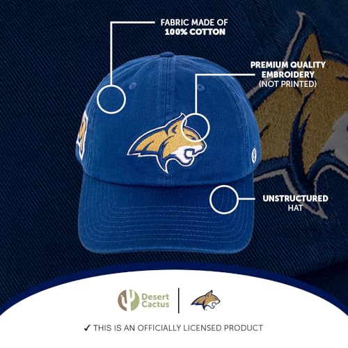 Gorra bordada ajustable azul para adultos miniatura 4