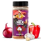 MeatSoHorny Horny Hex Cajun BBQ Rub for Smoking and Seasoning | Chicken Dry Rub, Turkey Rub, Vegetables, Steak, Poultry Rub Smoking | 12 Oz Bold Flavors Spice Blend | No Added Gluten, Low Sugar, MSG-Free