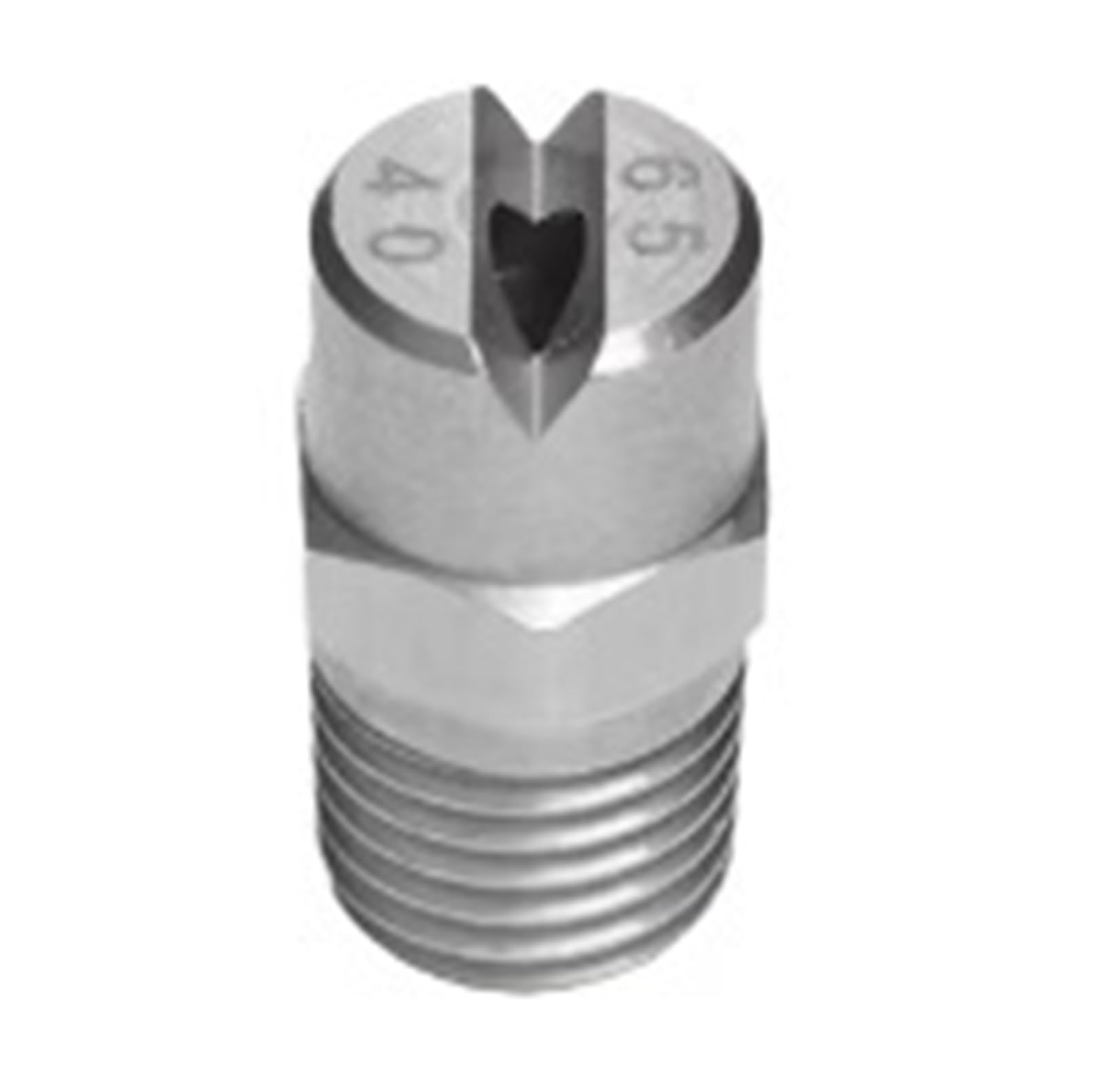 Boquilla de abanico 6540 con orificio de 4,0 mm para un flujo plano exacto