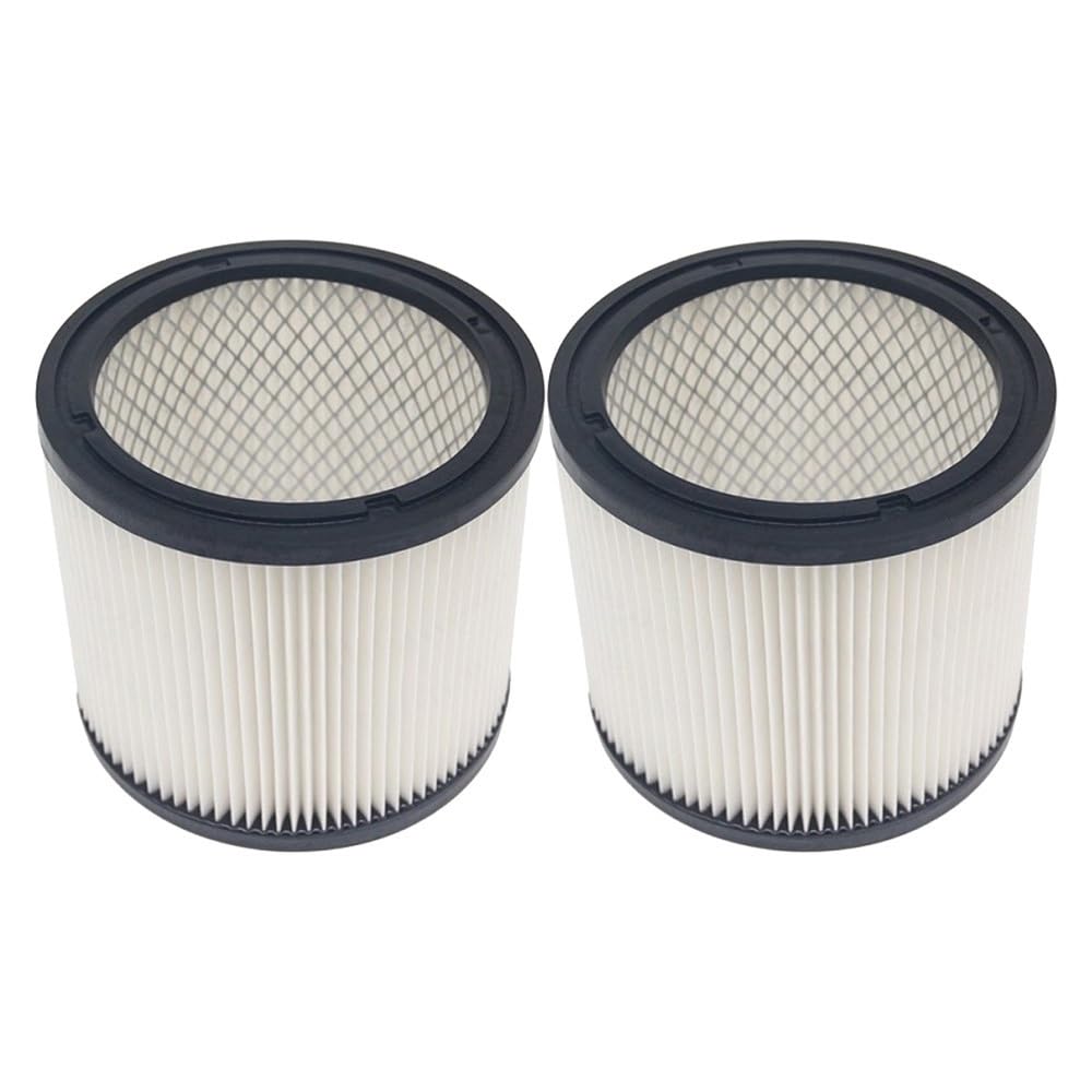 Dvftyuim 2Pcs 90304 Cartridge Filter Replacement For Shopvac 90304 90350 90333 903-04-00 9030400 Wet Dry Vacuum Cleaner(2Pcs)
