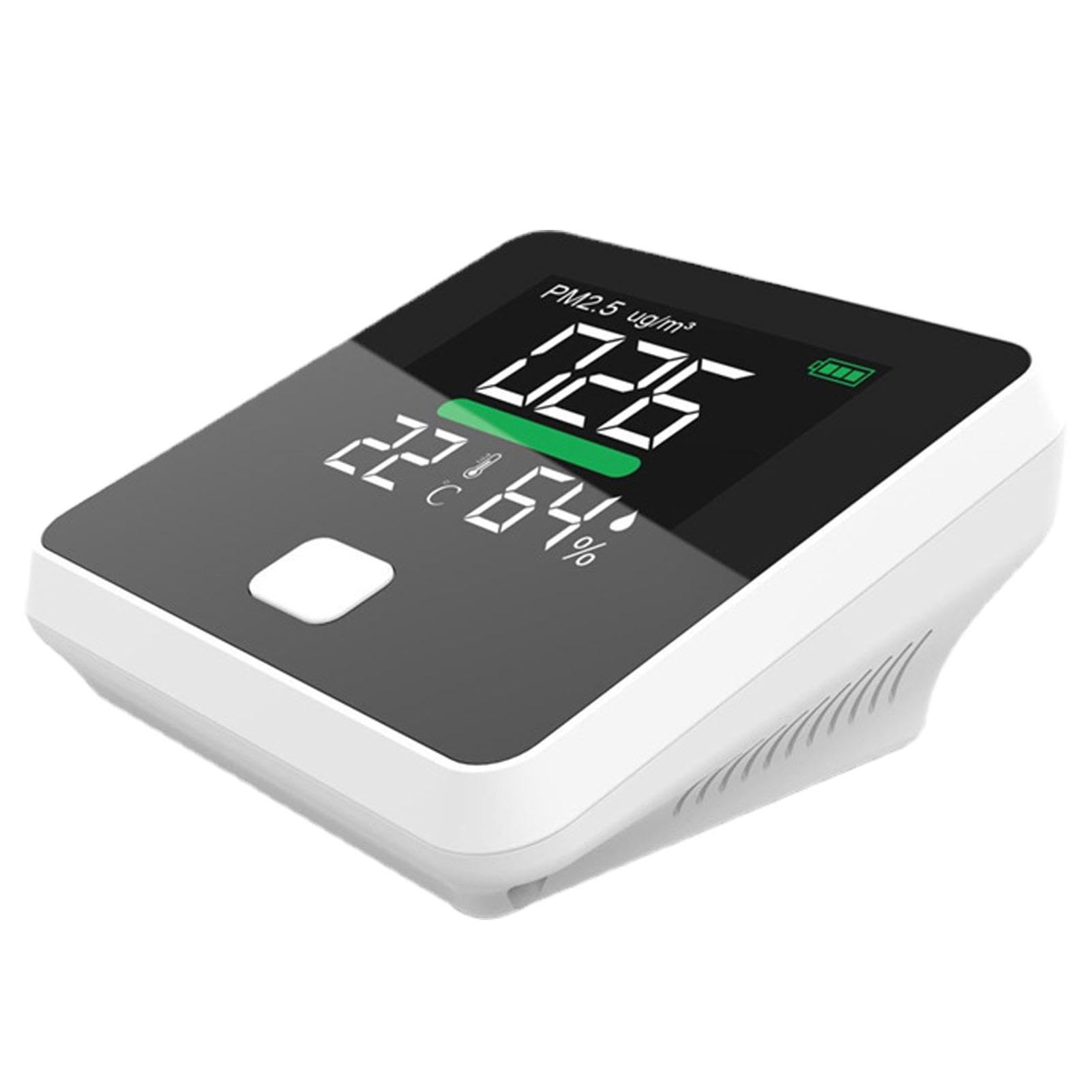 Sensore di qualità 'aria - Analizzatore di qualità 'aria, lettore di qualità 'aria collegato al Wi-Fi | Lff PM2.5 Rilevatore intelligente di qualità 'aria, sensore di umidità,