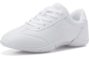 BAXINIER Kids White Cheerleading Shoes