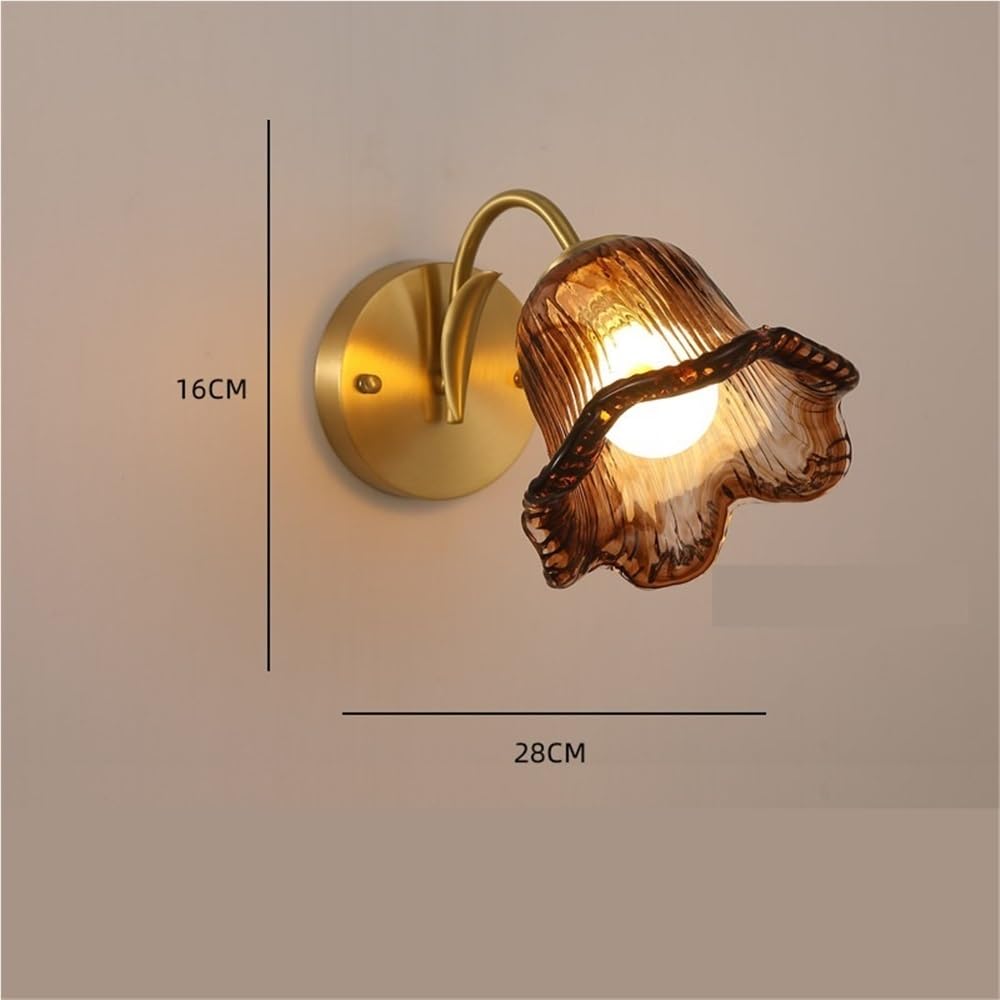 Kinkiety wewnętrzne Lampka nocna do sypialni Salon Schody Master Miedź Retro