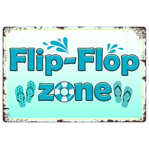 Divertido letrero de estaño para piscina, letrero de metal duradero, placa colgante vintage para exteriores, decoración para playa, hogar, bar, piscina, terraza, patio, valla, decoración de pared, 12