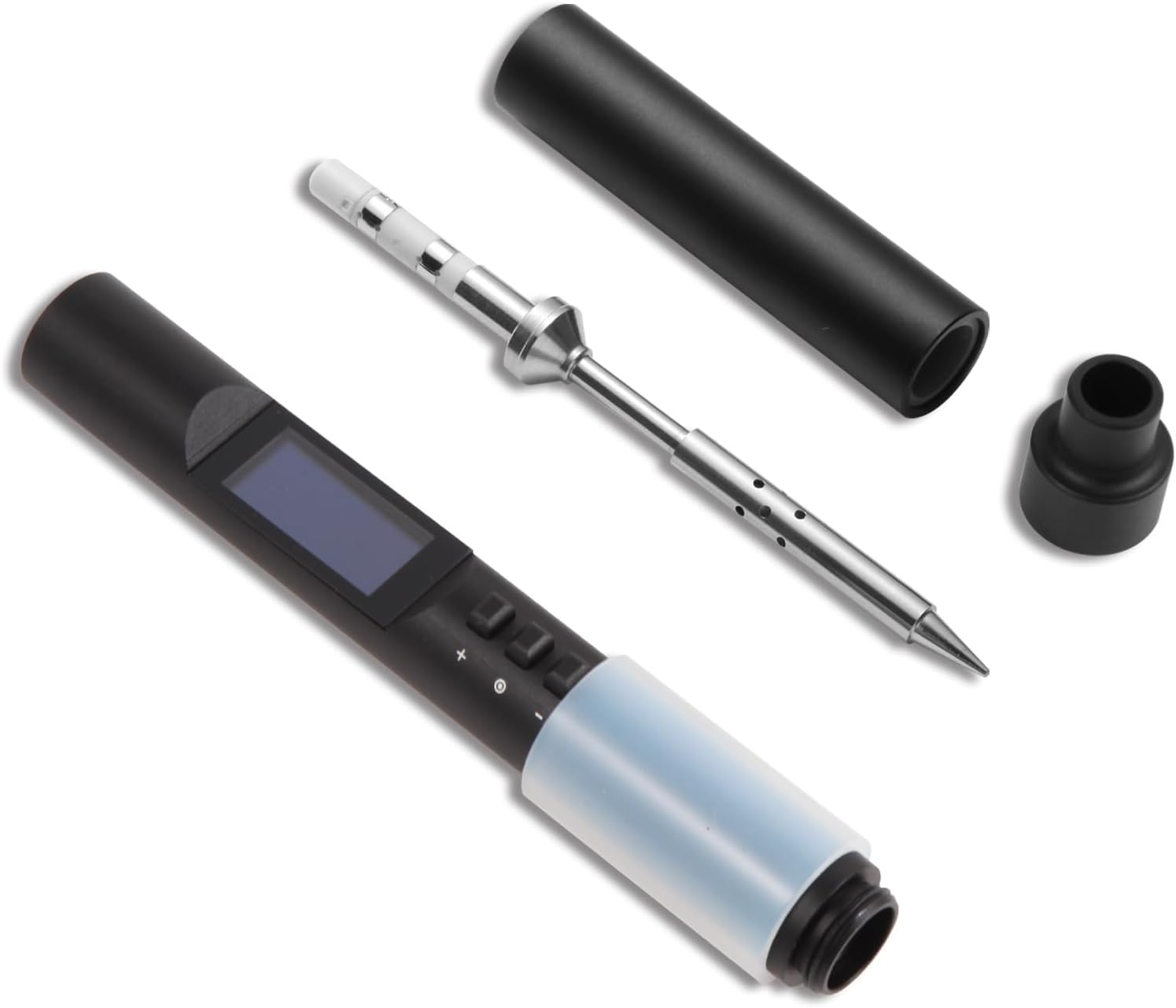 FEITA PTS200 Soldering Iron Kit for Electronics, 100W Mini Smart Digital Pencil Solder Iron Pen, Boost Mode, Auto Sleep & Shutdown, Type-C, OLED Display Micro Soldering Tools with 1 Solder Tips