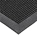 Notrax - T28S2846BL NoTrax T28 SBR Rubber Finger Scrape Entrance Mat, for Wet and Dry Areas, 28" Width x 46" Length x 3/8" Thickness, Black