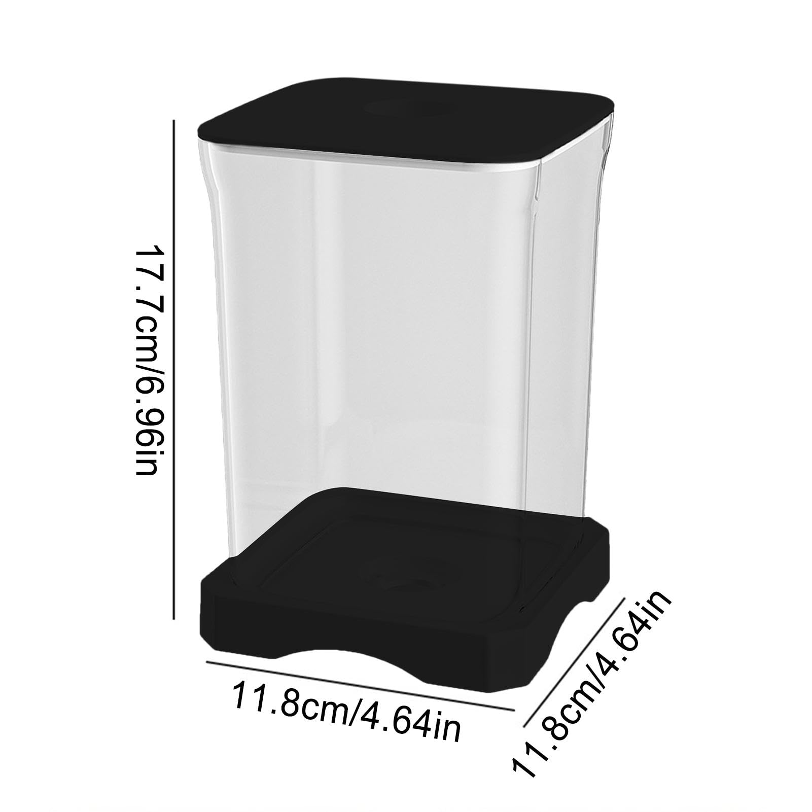 Kleines Betta Aquarium Mit LED Licht - 11,8x11,8x17,7cm Starter Set Mit Dekoration