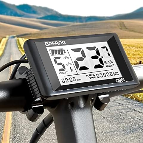 Zeekpowa Ebike Display C961 für BAFANG BBS01B BBS02B BBSHD Motor E-Bike Fahrrad Ebike Computer Cover