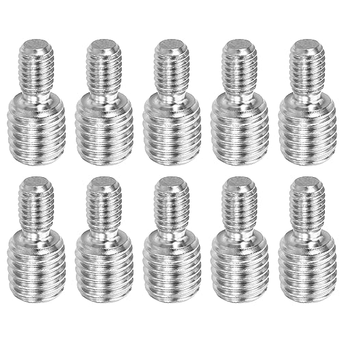 PATIKIL M6x10mm to M10x10mm Double End Threaded Stud Screw Bolt
