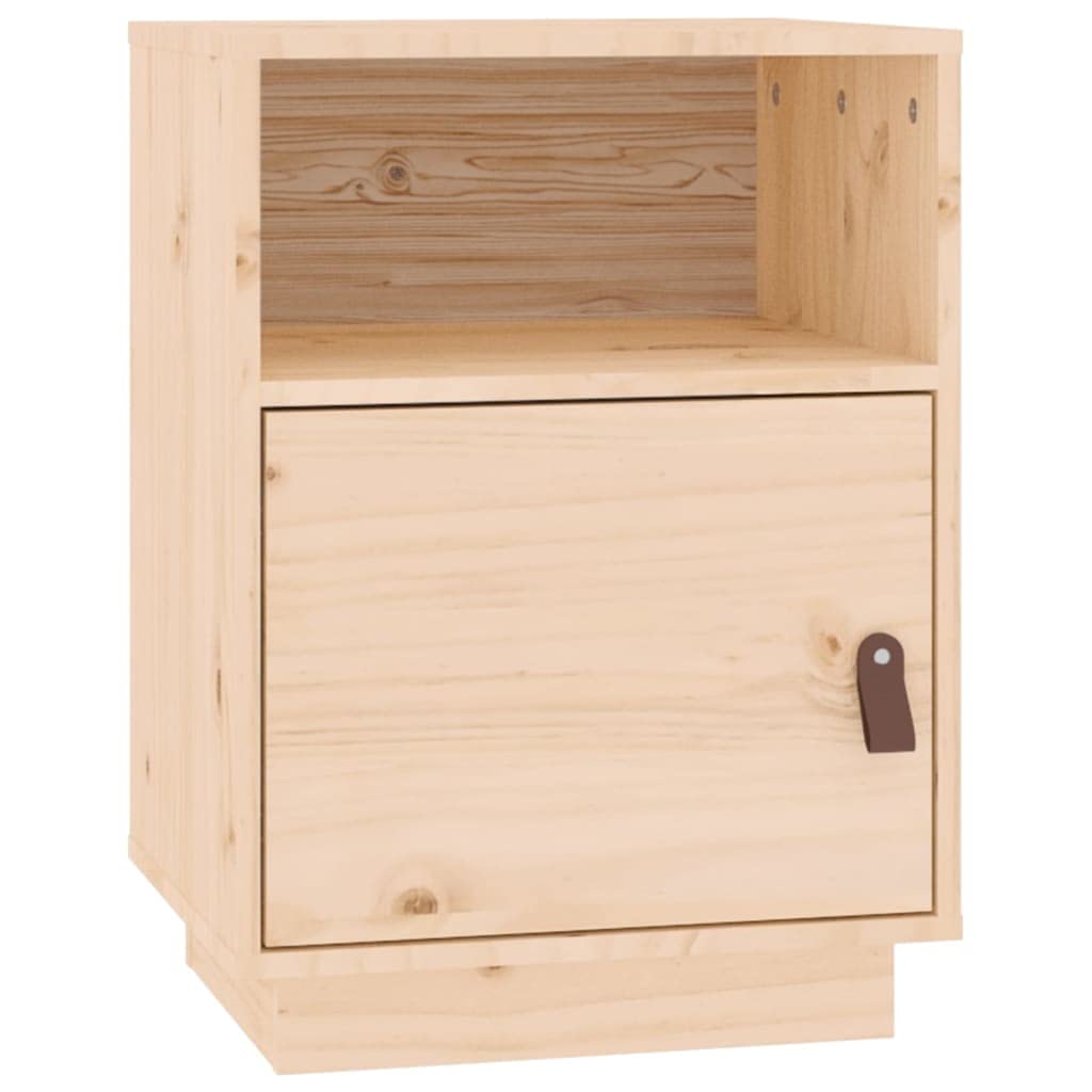 Comodini 2 pz 40x34x55 cm in Legno Massello di Pino