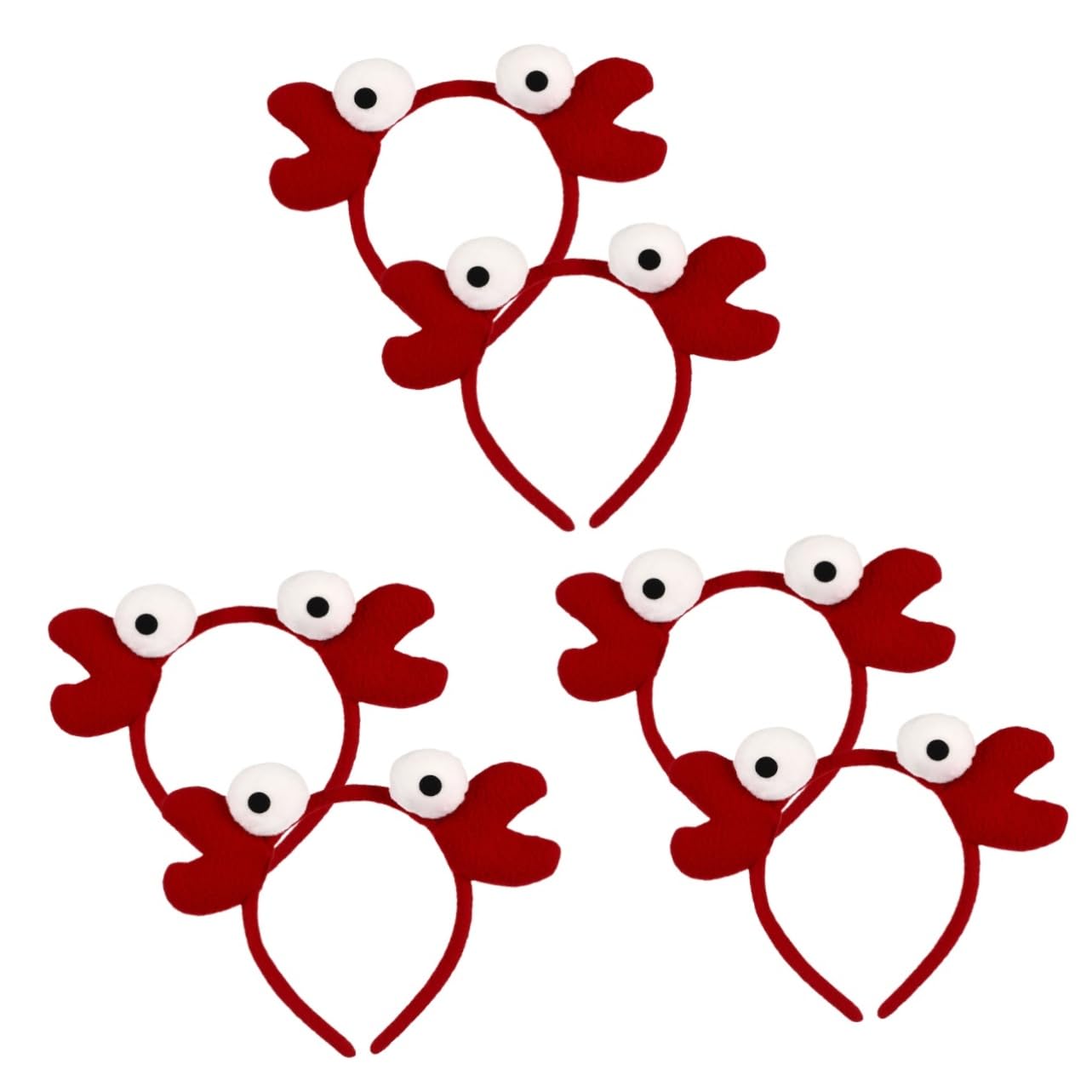 FOMIYES 6 Stck. Teiliges Rotes Krabben Stirnband für Frauen Leichtes Halloween Cosplay Kopfschmuck Universelle Bequemes Tragen für Kostüm und Partydekoration