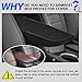 Autorder Center Console Cover for 2015-2020 2021 Lexus NX NX300h/NX300/NX200t Accessories Armrest Cover Anti-Scratch Middle Console Pad Leather Armrest Protector