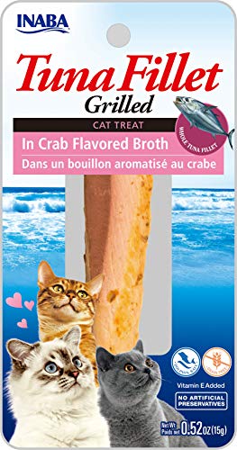 INABA Grilled Tuna Fillet in Crab Broth Cat Treats 1pk