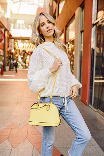 Image of Zip-Around Saffiano Classic Dome Satchel
