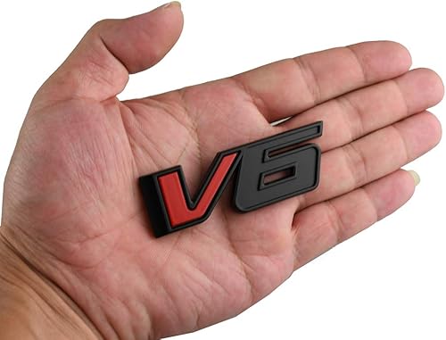 CDD 1 calcomanía de repuesto para placa de identificación de camión V6 Emblema 3D para Canyon Lorado 17-21 (negro rojo)