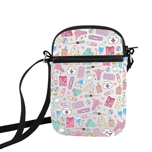 HOLLP CNA Appreciation Gift Important CNA Stuff Crossbody Bag Certified Nursing Assistant Travel Bag4