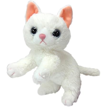 Amazon いっしょがいいね猫 ぬいぐるみ 白猫 ぬいぐるみ おもちゃ