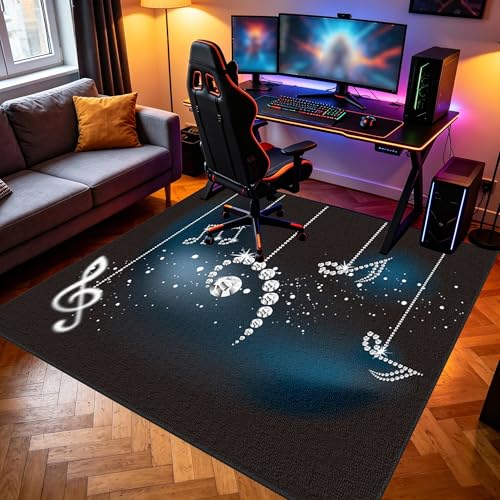 Tapis de chaise gaming 90x140cm anti-bruit et lavable