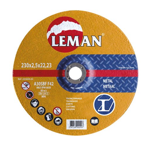Leman 123049.05 Cutting Disc for Metal 125 x 2.5 x 22.23 mm