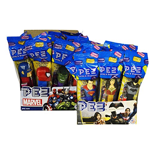 PEZ Marvel Assortment + DC Comics Pez Dispensers